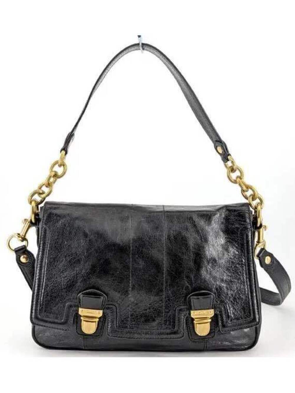 Coach Poppy 17925 Pushlock Flap Crossbody Leather Purse Handbag